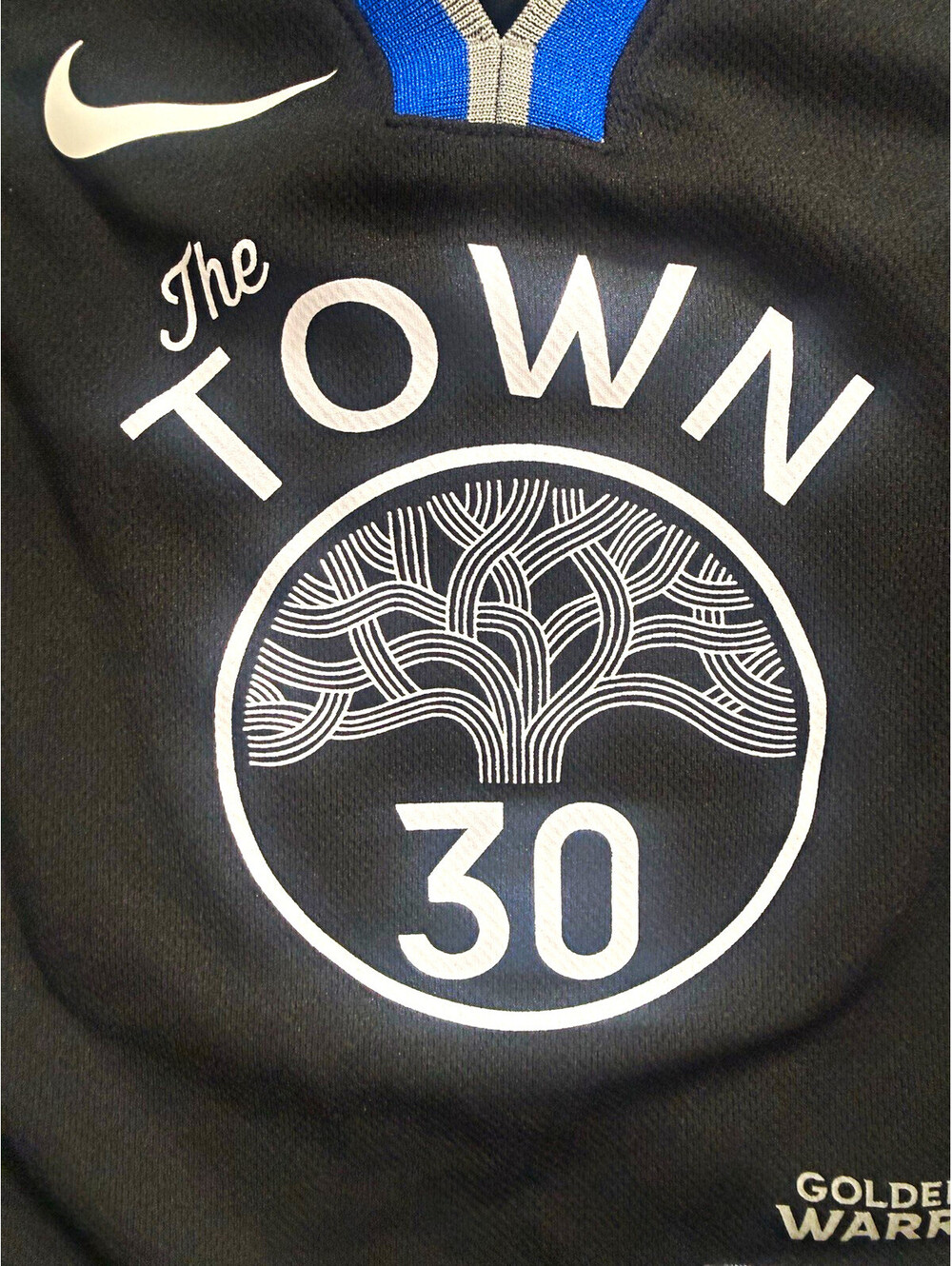 Nike NBA Golden State Warriors Stephen Curry #30 "The Town" Jersey Boys 3T